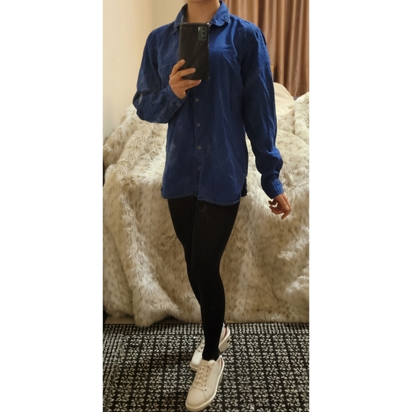 'Old Navy The Classic Shirt' Denim Button Down Shirt Size M - Picture 4 of 5